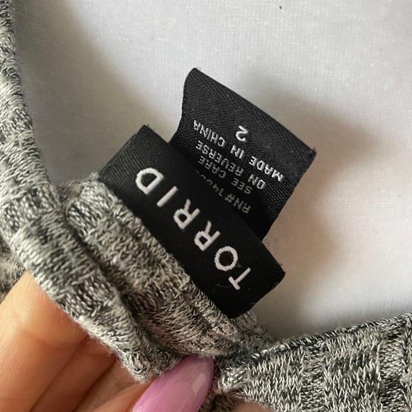 Torrid Charcoal Knit Top - Picture 6 of 6